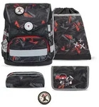 Belmil Compact ergonomisches Schulranzen-Set 5-teilig "Ninja" mit Brustgurt,