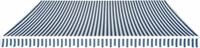 vidaXL Gelenkarmmarkise 500 cm Blau/Wei&szlig;