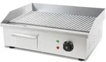 VERTES Grillplatte Bratplatte Plancha Grill Elektrisch 3000W aus Edelstahl