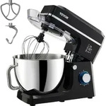 VEVOR K&uuml;chenmaschine, Teigmixer, 1400 W, 7,84 l, Edelstahlsch&uuml;ssel, Knethaken,