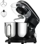 VEVOR K&uuml;chenmaschine, Teigmixer, 1400 W, 5,68 l, mit neigbarem Kopf,
