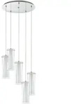 EGLO Pinto, Flexible Halterung, Chrom, Transparent, Wei&szlig;, Transparent, Wei&szlig;,...