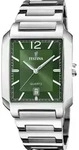Festina F20677/5 Uhr Herrenuhr Edelstahl Datum silber - Gr&uuml;n