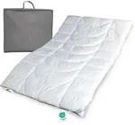 Warme Allergiker Winter Bettdecke Duo Steppbett Klimafaser 155x220 60&deg; - Wei&szlig;