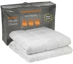 Gewichtsdecke 4 kg 155 x 220 cm, Therapiedecke mit Glasperlen, Kassettendecke...