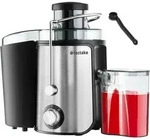 tectake&reg; Entsafter Frufi 18 x 26 x 28,5, GS-Zertifikat - Silber