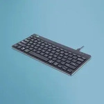 R-Go Tastatur Compact Break US-Layout verkabelt schwarz - Schwarz