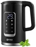 Ecosa Wasserkocher Edelstahl mit Temperatureinstellung (40&deg;C-100&deg;C) 1,7 Liter...