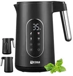 Ecosa Wasserkocher Edelstahl mit Temperatureinstellung (40&deg;C-100&deg;C) 1,7 Liter