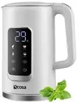Ecosa Wasserkocher Edelstahl mit Temperatureinstellung (40&deg;C-100&deg;C) 1,7 Liter...