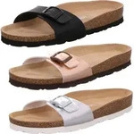 Rohde Alba 5584 Damen Pantoletten Clogs Weite G , Gr&ouml;&szlig;e:36 EU, Farbe:Schwarz -