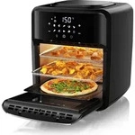 Arendo Hei&szlig;luftfritteuse XXL mit Zubeh&ouml;r, Airfryer 12L, 3in1 Edelstahl
