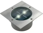 Ranex 5000.198 Solar Bodeneinbaustrahler, viereckig, Au&szlig;en-Bodenbeleuchtung,