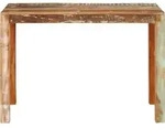 vidaXL Esstisch 110x55x76 cm Altholz Massiv