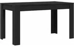 vidaXL Esstisch Schwarze Eiche 140 x 74,5 x 76 cm Holzwerkstoff - Schwarz