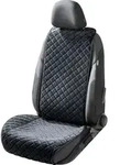 WALSER Premium Sitzauflage Auto Luxor aus edel abgestepptem Velours-Material, 1