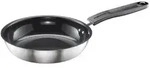 Fiskars 1072249, Rund, Gourmet-Pfanne, Edelstahl, Keramik, 270 &deg;C, Edelstahl -