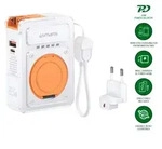 4smarts 6in1 Hybrid Charger. Wireless Powerbank - Orange/Wei&szlig;