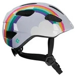 LAZER Kinder-Fahrradhelm Pnut 2.0 KinetiCore, Rainbow - Wei&szlig;