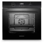 Backofen autark Einbau Herd Grill Hei&szlig;luft LED Timer Ofen Schwarz Respekta - Schwarz