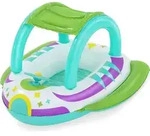 Bestway&reg; Kinder-Schlauchboot Space SplashTM mit Sonnenschutzdach 107 x 112 cm...