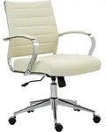 CLP B&uuml;rostuhl Oakland h&ouml;henverstellbar und drehbar creme Material Stoff - Beige
