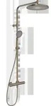 Hansa Regenbrause-Thermostat HANSAAURELIA Wd-mont., 3-strg., rd, Bronze geb&uuml;rstet -