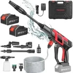 Akku Hochdruckreiniger, Pro Max Pumpenk&ouml;rper,120BAR Starker Wasserdruck mit