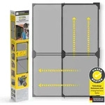 EASYmaxx JHK-16018B, Vorgerahmtes Siebgewebe, Polyester, Schwarz, Aluminium,