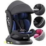 XOMAX 946i Auto Kindersitz drehbar 360&deg; Grad, mit Isofix und Alarmsystem, Gruppe 0+,