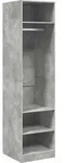 vidaXL Kleiderschrank Betongrau 50x50x200 cm Holzwerkstoff - Grau