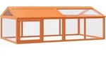 vidaXL Freilaufgehege Braun 200x112,5x74 cm Massivholz Kiefer - Braun