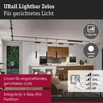 URail Lightbar 3-Step-Dim Zelos 1100lm 10W 4000K dimmbar 230V Schwarz matt