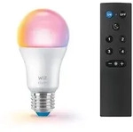 WiZ Lampe 8 W (entspr. 60 W) A60 E27 x1 + Fernbedienung, Intelligentes Leuchtmittel,