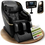 Juskys Massagesessel Naxos, elektronisch, Bluetooth & Heizung &ndash; Schwarz - Schwarz