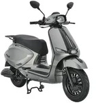 Motorroller Napoli 125 ccm 85 km/h EURO 5+ silber-schwarz