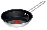 Tefal Nordica H8710255, Rund, Allzweckpfanne, Schwarz, Edelstahl, Keramik, Edelstahl,