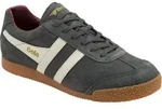 Gola Classics Harrier Herren Schn&uuml;rung Wildleder Leder Turnschuhe Dunkelgrau...