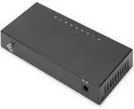 DIGITUS Switch 8-Port 10/100 Unmanaged schwarz - Schwarz