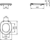 IDEAL STANDARD S406636 WC-Sitzring Contour 21+ Blau