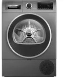 Bosch WQG233DR91, Freistehend, Frontlader, W&auml;rmepumpe, Grau, Drehregler, Rechts -