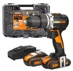 WORX WX352.4 Akku-Schlagbohrmaschine 20V, b&uuml;rstenloser Motor, 60Nm