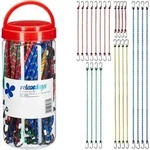 Relaxdays Spanngummi 24er Set, Gep&auml;ckspanner f&uuml;r Auto & Fahrrad, 5 Gr&ouml;&szlig;en,
