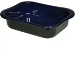 Riess Wavehandle Bratpfanne schwarz/blau 36/26,5/9,8cm Backform Emaille -