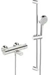 Hansa HANSABASIC Thermostat-Wannen- und Brausearmatur - Silber