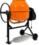 EBERTH 160L Betonmischer Elektrisch Mobil, 650W Motor, Gestell, Trommel und Zahnkranz