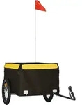 vidaXL Fahrradanh&auml;nger Schwarz und Gelb 45 kg Eisen - Gelb