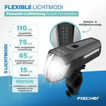 FISCHER LED-Akku Frontlicht 110 Lux
