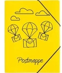 PAGNA 21603-15 Gummizugmappe A4 PP Postmappe 3 Einschlagklappen gelb - Gelb