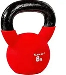 MOVIT Kettlebell Kugelhantel Kugelgewicht Schwunghantel Gusseisen 8kg rot - Rot